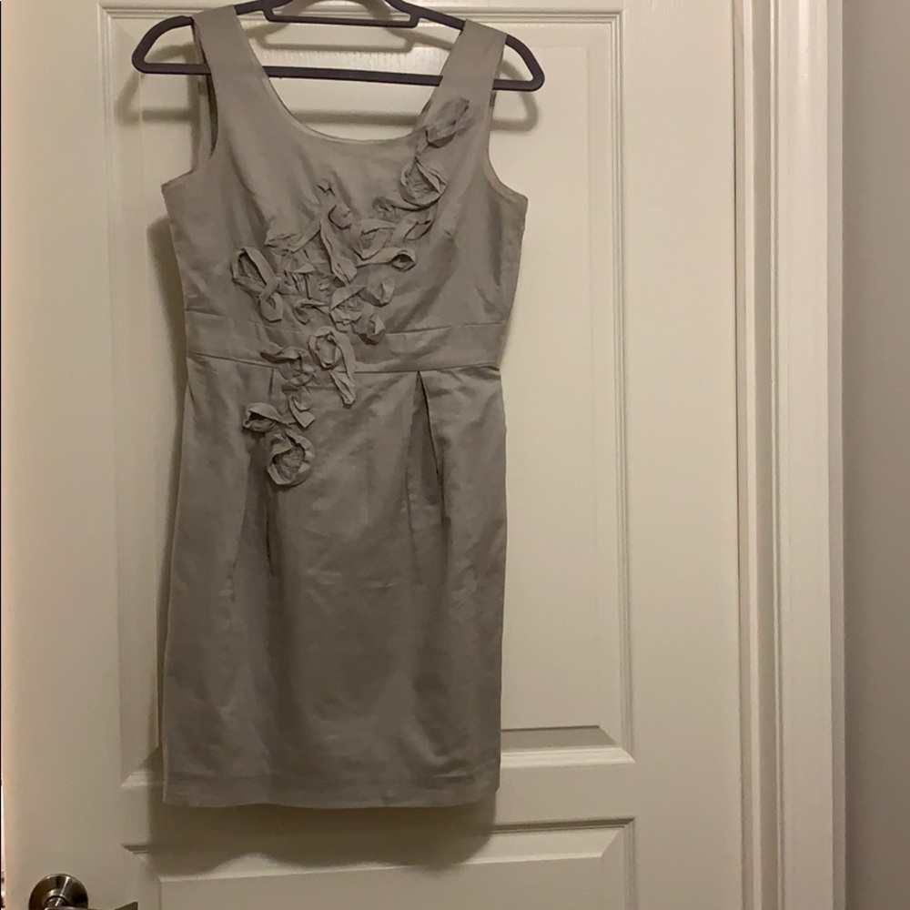 Grey linen dress